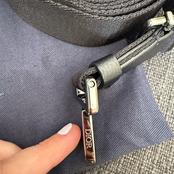 Dior Oblique Jacquard Crossbody Pouch - Picture 12 of 15